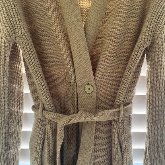 Oak + Fort Long Camel Cardigan - Picture 3 of 4